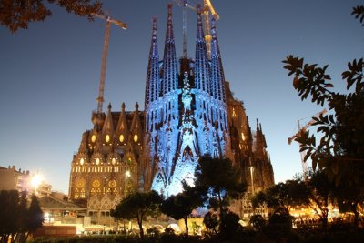 Il.luminació Nadalenca a la Sagrada Família