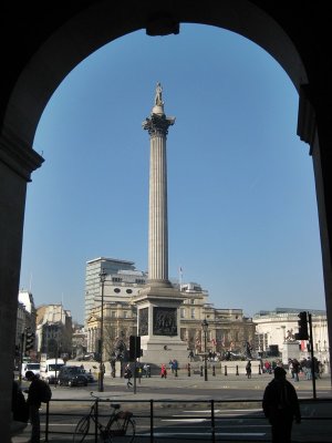 Trafalgar Square. Nelsons Column
