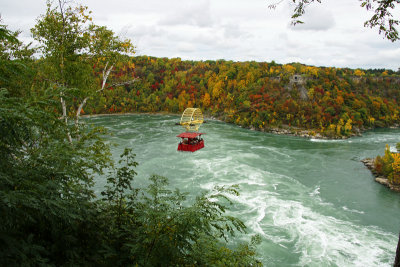 Hanging above the whirlpool near Niagara Falls