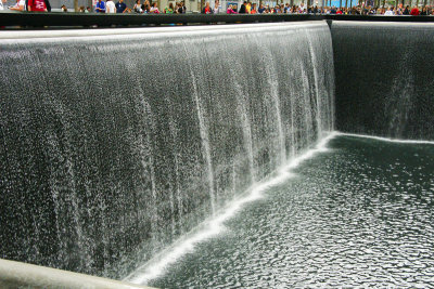 Waterfall at the New World Trade Center