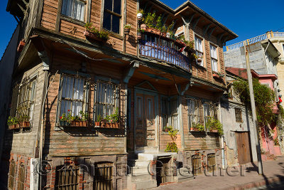 Historic Ottoman wooden house in Istanbul Turkey