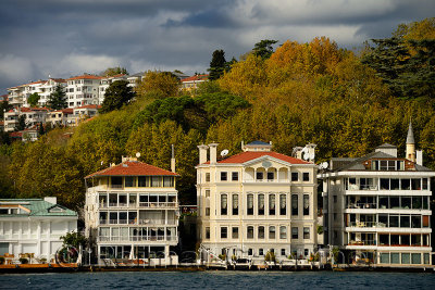 Apartments on the Bosphorus Strait in Istinye Mahalle Istanbul Turkey