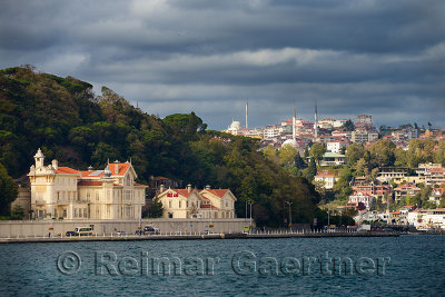 Huber mansion residence of the president of Turkey on the Bosphorus Strait at Tarabya