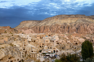 Redevelopment of ancient of stone dwellings in hilltop village of Cavusin in Cappadocia Turkey
