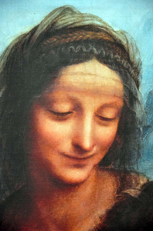 Leonard de Vinci - Sainte Anne (dtail de laffiche de lexposition), muse du Louvre - 1172
