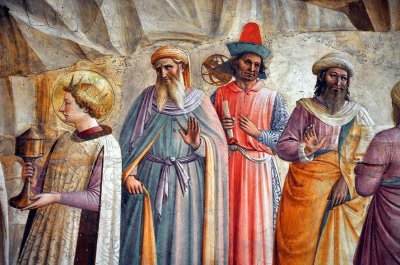 Fra Angelico et Benozzo Gozzoli - Adoration des Mages et Christ en pitié (détail), Couvent de San Marco - 9170