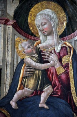 Neri di Bicci, Madone  l'enfant (dtail) , Sant'Apollonia Church - 9200
