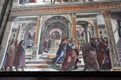 Ghirlandaio: Joachim chass du Temple, Chapelle Tornabuoni - Santa Maria Novella - 9319