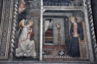 Ghirlandaio: Annonciation, Chapelle Tornabuoni, Santa Maria Novella - 9322