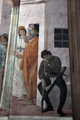 Filippino Lippi: Ange dlivrant saint Pierre, Chapelle Brancacci, Eglise Santa Maria del Carmine - 9428