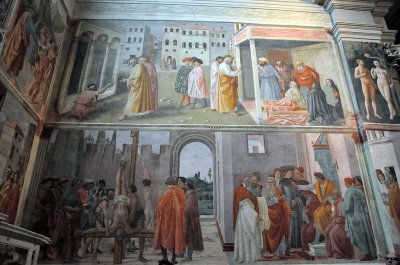 Bas: Filippino Lippi: Martyre de saint Pierre et le Mage Simon,  Chapelle Brancacci, Eglise Santa Maria del Carmine - 9439