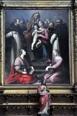Ghirlandaio:  Madonne avec Ste Anne et autres saints - Santo Spirito - 9477