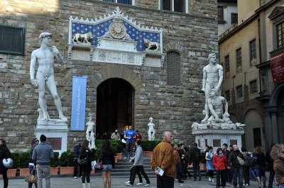 Entrance of the Palazzo Vecchio, Piazza della Signoria -9597