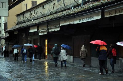 Rainy morning on Ponte Vecchio - 9653