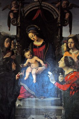 Piero di Cosimo: Madonna col Bambino, angeli e santi, Spedale degli Innocenti - 9740