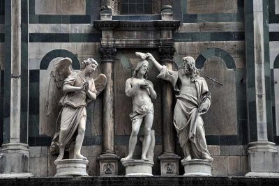 Andrea Sansovino: The Baptism of Christ (1505), Battistero San Giovanni- 9794