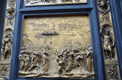 Ghiberti: The fall of Jericho, Gate of Paradise (1452), Battistero San Giovanni - 9806