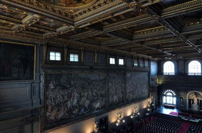 Salon des Cinq Cents, dcore par Vasari - Palazzo Vecchio - 9868