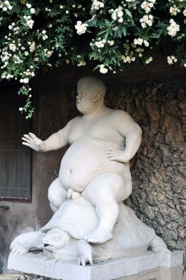 Fontaine de Bacchus, statue du nain Morgante, favori de Cosme Ier ( Valerio Cigoli)  - 9973