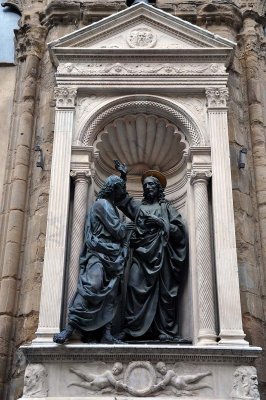 Incrédulité de St Thomas (1467-83), Andrea del Verrocchio pour le Tribunal des Marchands, Orsanmichele - 0523