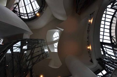 Inside the Guggenheim Museum in Bilbao (detail of the ceiling) - 8200