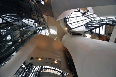 Inside the Guggenheim Museum in Bilbao (ceiling) - 8207