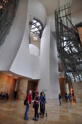 Inside Guggenheim Museum in Bilbao - 8230