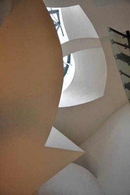 Inside the Guggenheim Museum in Bilbao (ceiling) - 8324