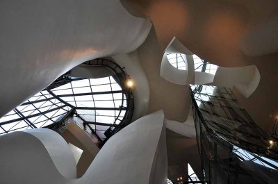 Inside the Guggenheim Museum in Bilbao (ceiling) - 8400