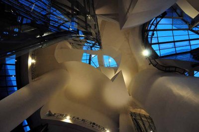 Inside the Guggenheim Museum in Bilbao (ceiling) - 8404