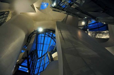 Inside the Guggenheim Museum in Bilbao (ceiling) - 8414