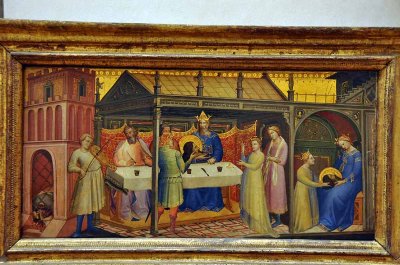 Lorenzo Monaco - Le Banquet d'Hrode (1387-1388)  - 8093