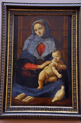 Piero di Cosimo - La Vierge et l'Enfant  la colombe (1490) - 8102