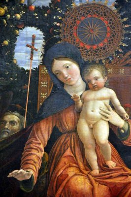 Andrea Mantegna, la Vierge de la Victoire (1496), dtail  - 8124