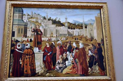 Vittore Carpaccio - La Prdication de st Etienne  Jrusalem (1514) - 8133