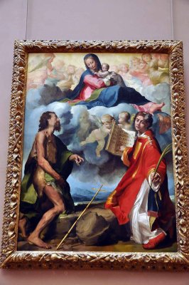 Anselmi, La Vierge glorieuse entre st Jean-Baptiste et st Etienne (1530-1540)  - 8149