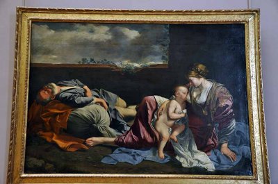 Gentileschi, Le Repos de la ste Famille pendant la fuite en Egypte (1628) - 8160