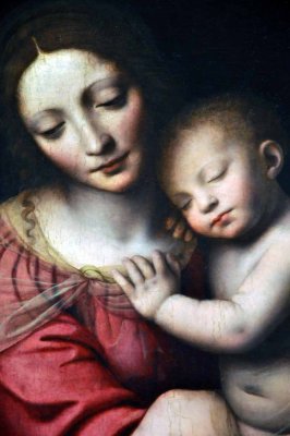 Bernardino Luini (1485-1532), Le sommeil de l'Enfant Jsus, 1554  (dtail) -8169