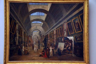 Hubert Robert - Projet d'amnagement de la Grande galerie du Louvre (1796) - 7749