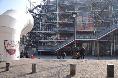 Parvis Beaubourg et Centre Pompidou - 8620