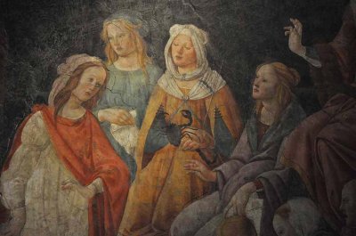 Botticelli, un jeune homme prsent par Vnus aux sept arts libraux (1483-1485), dtail - 8734