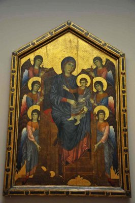 Cimabue -  La Vierge et l'enfant en majest entour de six anges, Maesta (1280) - 8748