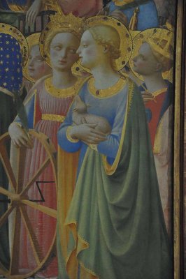 Fra Angelico, Couronnement de la Vierge, dtail (1430-1432) - 8756