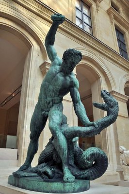 Bosio - Hercule combattant Achlos mtamorphos en serpent (1824) - 7884