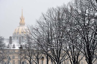 Snow in Paris, Invalides  - 1120