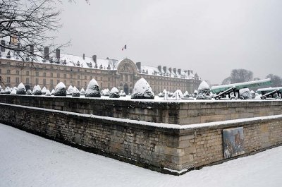 Snow in Paris, Invalides  - 1127