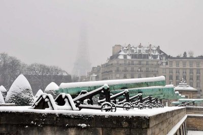 Snow in Paris, Invalides  - 1128