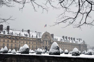 Snow in Paris, Invalides  - 1131