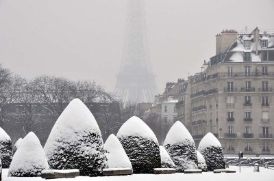 Snow in Paris, Invalides  - 1134