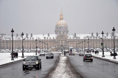 Snow in Paris, Invalides - 1090